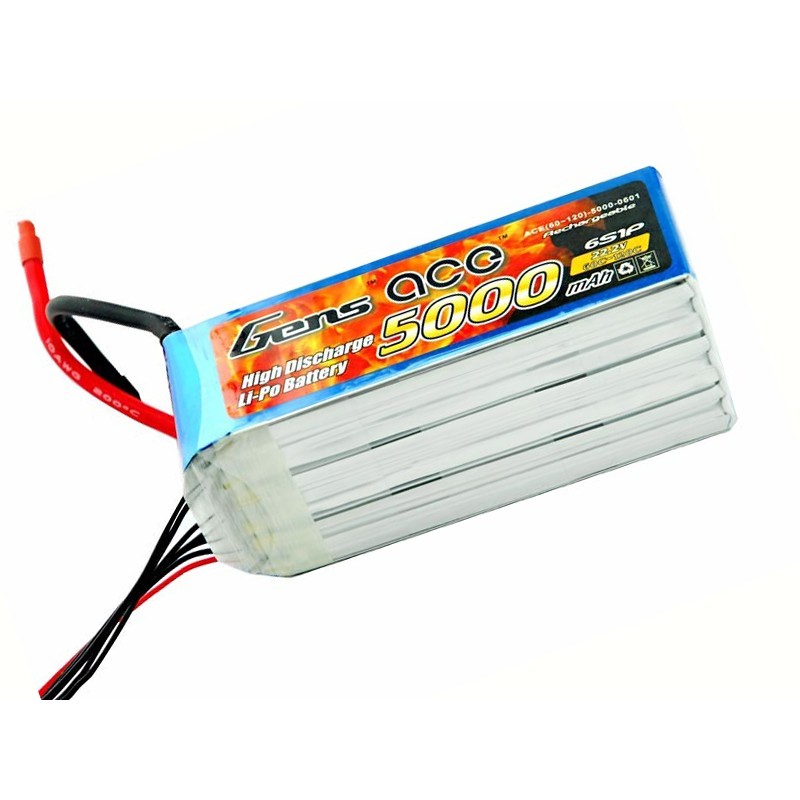 Gens ace 5000mAh 6S 60C Lipo battery