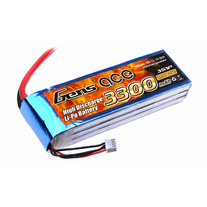Gens ace 3300mAh 3S 25C Lipo battery