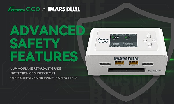 Gens ace Imars Dual Smart Balance Charger with safety function