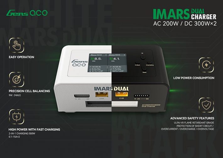 Power upgrade! Gens ace announces the new smart charger - Imars Dual