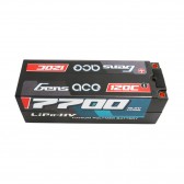 Gens ace 7700mAh 15.2V High Voltage 120C 4S1P Series Black HardCase Lipo50# with 5.0 mm Banana bullet