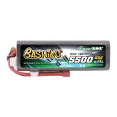 Gens ace 5500mAh 2S 7.6V 60C HardCase RC 20# car Lipo battery pack with T-plug