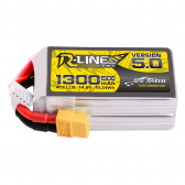Tattu R-Line Version 5.0 1300mAh 14.8V 150C 4S1P Lipo Battery Pack with XT60 Plug