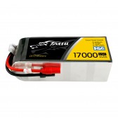 Tattu 17000mAh 22.8V 15C 6S1P Lipo Battery with AS150+XT150 Plug