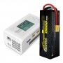 Gens ace Bashing 15000mAh 11.1V 100C 3S2P Lipo + Imars Dual Channel AC200W RC Battery Charger - Europe White Bundle