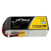 Tattu 17000mAh 22.8V 15C 6S1P HV High Voltage Lipo Battery with XT90-S(anti-spark) Plug