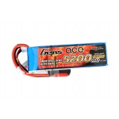 GensAce 5200mAh 11.1V 10/20C 3S2P Lipo Battery Pack with 3.5mm Banana Connector