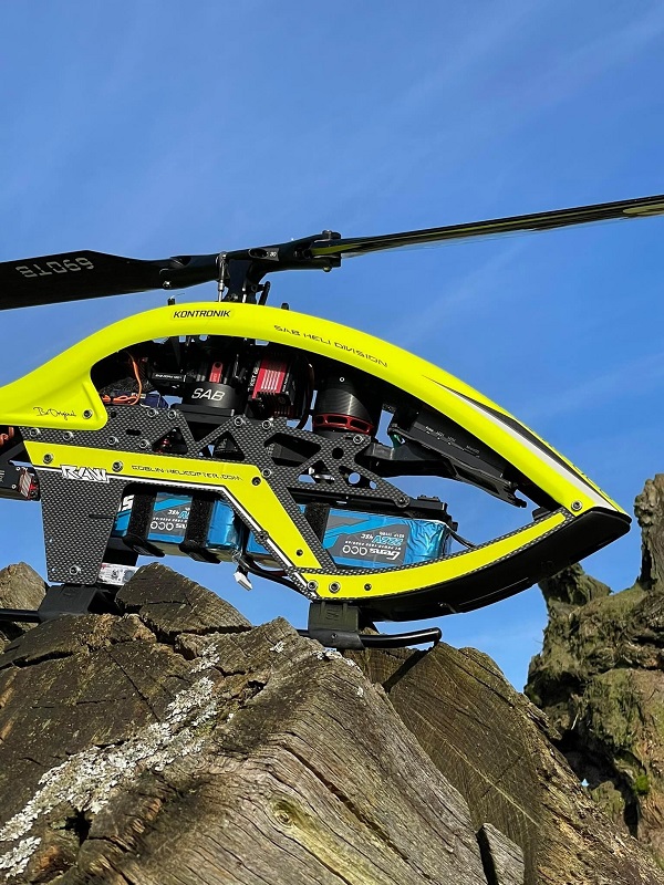 Goblin Raw 700 helicopter with Gens ace 5000mAh Lipo Battery